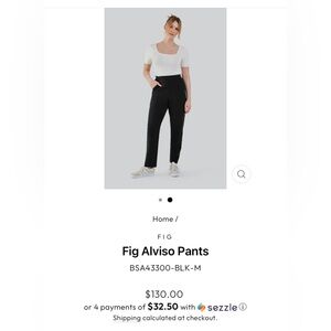 FIG Alviso 7/8 Black Pants